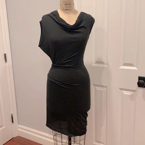 Sexy asymmetrical Helmut Lang Jersey dress